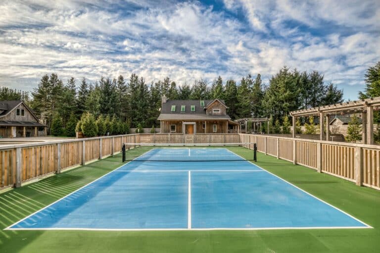 Pickle ball court part of common area, across from Clark