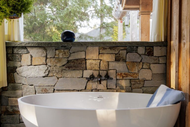 Soak in style in your private tub