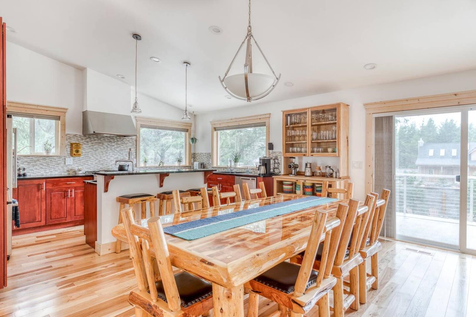 Beach Cabin- Kitchen is absolutely loaded with, utensils, small appliances, and bakeware